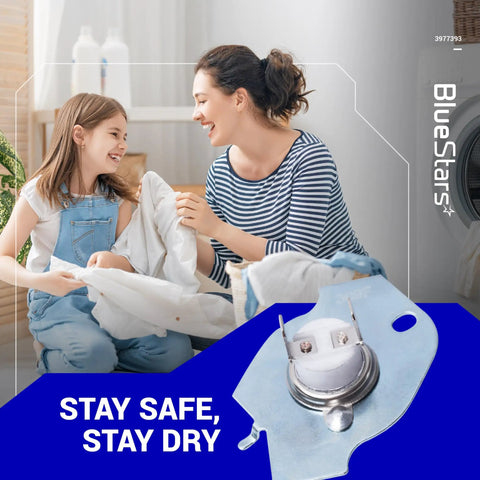 Image of a mother and daughter with Two Pack Dryer Thermal Fuse That Fits Whirlpool Maytag Roper Kenmore KitchenAid Dryers Replaces AP3094244 3399848 AH334299 279816 Lifetime Protection For Easy Reliable Performance, highlighted below.