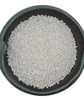 Top view of a bowl filled with 10Qt Bulk Horticultural Perlite For Plants 3 To 6mm Organic Soil Conditioner For Indoor Houseplants Helps Plant Babies Grow Strong With Better Water Drainage And Root Airflow Lightweight Mix Enhancer For Healthier Growers Today.