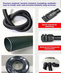 Rock Solid Fire Resistant Corrugated Conduit Pipe For Heavy Duty Wire And Cable Routing Battle Ready With Flexible Design for cable management
