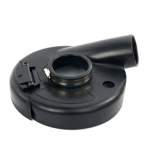 7 Inch Vacuum Dust Shroud Cover For Angle Grinder Hand Grinder Convertible Easy Install Dust Control For Cement Stone Concrete Iron Core Rubber Outer With Durable Clamps Keeps Your Workspace Clean