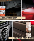 Collage featuring automotive repair products including Scratch Fix All In One Exact Match Automotive Touch Up Paint Marker