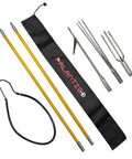 5 Foot Two-Piece Fiberglass Travel Pole Spear With 3 Tip Set Paralyzer Single Barb And Lionfish Tip Grab And Go Black Hawaiian Sling And Carry Bag For Ice Spearfishing And Underwater Hunting Gear