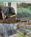 Six Pack Of 7 Foot Fiberglass Greenhouse Hoops For Raised Beds Rust Proof Garden Netting Support Small Greenhouse Kit