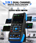 Upgraded Handheld Oscilloscope With Multimeter And DDS Generator, 3-in-1 dual channel digital device with 50 MHz bandwidth