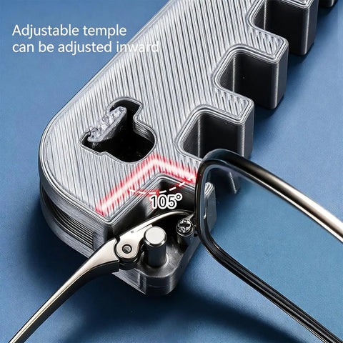 Beginner Friendly Eyeglass Frame Repair Tool For Bent Temples And Nose Pads with adjustable slot for precise alignment.