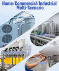 Home and industrial multi-scenario HVAC system, water treatment, food and beverage equipment, household plumbing