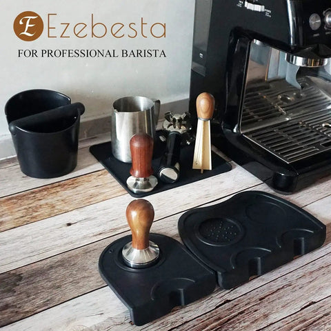 Coffee Tamper Mat For Portafilter 8x8 Inches Silicone Tamping Pad Non Slip Heat Resistant Barista Accessory For Espresso Machines