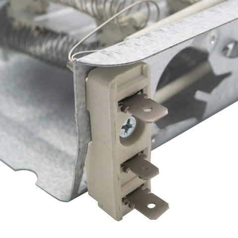 Model Specific Clothes Dryer Heating Element Replacement 8573069 1201501 2700W 240V unit close-up showing terminals
