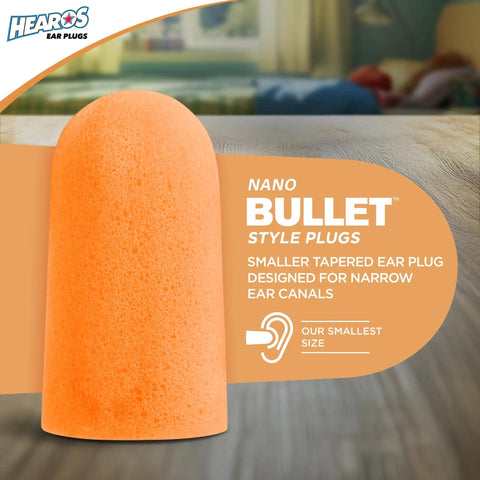 NRR 28 Extra Small Foam Ear Plugs For Petite Ears Slim Fit Comfort Noise Canceling Sleep Travel Snoring Reduction, single plug
