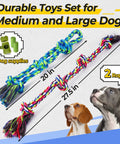 Image showing Rugged Dog Rope Toys 5 Pack For Aggressive Chewers Tough Tug Of War For Small Medium And Large Dogs with ropes and supplies.