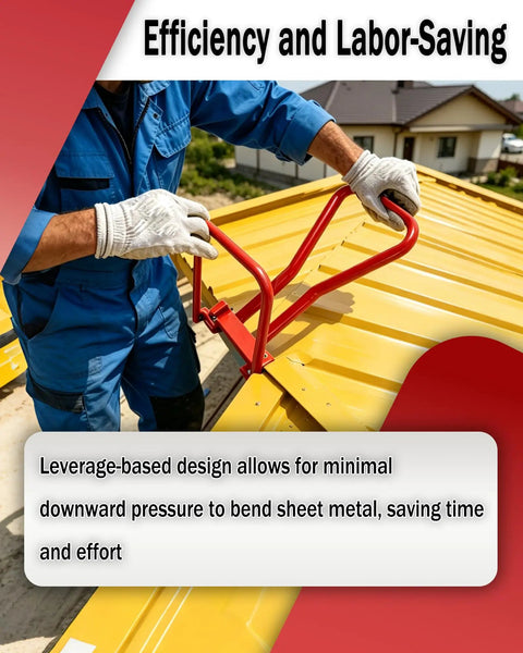 Real Deal Heavy Duty Standing Seam Roofing Tools With Non Slip Grip Lining For Zero Sweat Manual Eave Seam Locker And Efficient 90 To 108 Degree Metal Panel Folding