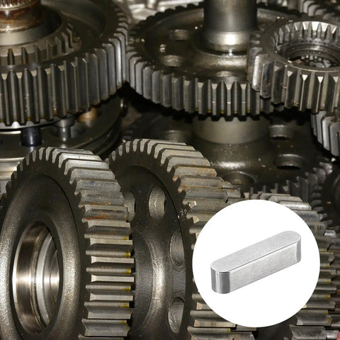 Five Pack Round Ended Feather Keys 6x6x25mm Stainless Steel Shaft Key Stock For Fasteners And Mechanical Projects in gears