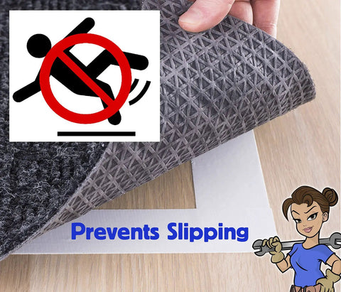 Heavy Duty Double Sided Carpet Tape For Rugs And Carpets 2 Inch Wide By 10 Yards Long Stays Put And Grips Rug Corners.