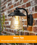 Top Shelf Premium Matte Black Wall Lantern With Slick Clear Glass Panel Rock Solid Weather Resistant Barn Sconce For Front Porch And Outdoor Patio Standard E26 Base Lighting Upgrade mounted on brick wall.