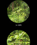 View through 3-9x40 Crosshair Riflescope With R4 Reticle And 11mm Dovetail Mounts For Airsoft 10/22 Rimfire And.22 Pellet Guns.22LR.177 And.17 HMR Black