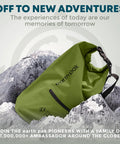 Waterproof Dry Bag 20L With Front Zip Pocket And Phone Case Heavy Duty 500D PVC for outdoor adventures