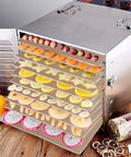 Heavy Duty PTFE Dehydrator Sheets 14 Inch Nonstick Baking Mats And Oven Liners For BBQ Hot Plate in a dehydrator with dried fruits.