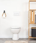 Bamboo Toilet Paper Storage Holder With Lid On A Sturdy Bamboo Base, Space Saving Roll Dispenser That Fits Up To 4 Standard Rolls
