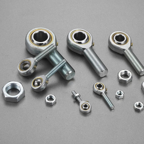 4 Pack 3/4 Inch Male Rod End Bearings With Jam Nuts, 3/4-16 UNF Left Hand Threads, ABEC3 Precision For Agriculture, Machinery, And CNC Equipment, Smooth, Flexible Motion In Tight Spots, with jam nuts