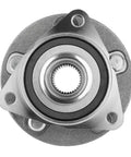 Front Left Wheel Bearing Hub Assembly For 2016 2019 Chevrolet Cruze Volt 2017 2023 Bolt EV Euv top view showing flange and detailed design.