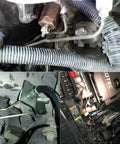 5/16 Inch Brake Line Tubing Kit, 25 Ft PVF Coated Steel Tube Roll installed in vehicle engine bay