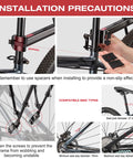 Rear Bike Rack For Touring And Everyday Rides Universal Seat Post Mount Cargo Carrier installation instructions
