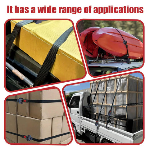 Heavy Duty Self Retracting Ratchet Straps 1 Inch Wide 12 Feet Long With 1500 Lb Break Strength used on truck and boxes