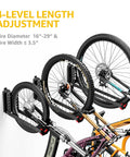 Swivel Bike Wall Mount No Heavy Lifting Required For Garage Hanger Space Saving Bike Rack Holds Up To 77 Lbs Easy To Load And Unload
