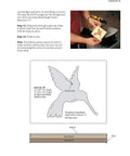 Image from Scroll Saw Workbook Third Edition showing hummingbird inlay pattern on wooden base for crafting.