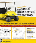 Heavy Duty Rear Four Leaf Spring Kit For Ezgo Txt Medalist Golf Cart With Bushings Sleeves And U Bolts, compatible with 1994-up models.