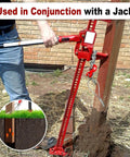 Heavy Duty Fence Post Removal Tool With 7100 Lb Pull Capacity, Galvanized Cable And Chain, Works With Jack Or Lever For 4x4 Posts