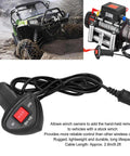 3 Pin Winch Remote Control Kit For ATV UTV And Light Offroad Rigs With 9.2ft Cable, Easy Install Electric Winch Controller For Small To Medium Winches Not For Heavy Duty Trucks Rugged Build And Safe Operation, handheld 3-pin remote