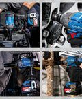 Hardcore Garage Ready 20v Brushless Impact Wrench Delivers 503 Ft Lbs No Sweat Torque in action during automotive repair.