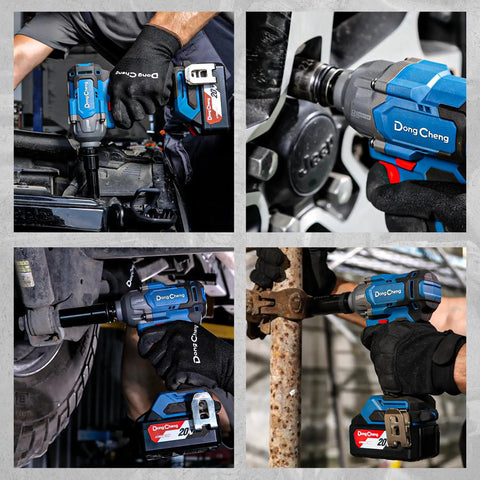Hardcore Garage Ready 20v Brushless Impact Wrench Delivers 503 Ft Lbs No Sweat Torque in action during automotive repair.
