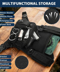 Hydration Chest Vest With 2L Water Bladder, Lightweight Running Backpack showcasing pocket storage and mesh back