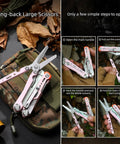 18 In 1 Survival Multi Tool Pliers With Safety Lock And Pocket Clip 5Cr15MoV Stainless Steel EDC Kit with large scissors