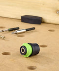 Quick Change Centrotec Chuck For Drills Lightweight And Compact Design on wooden surface with drill bits