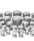 64 Piece ORFS Cap And Plug Set For Hydraulic Hose And Pipe Fittings Heavy Duty Pro Grade O Ring Face Seal Galvanized Carbon Steel