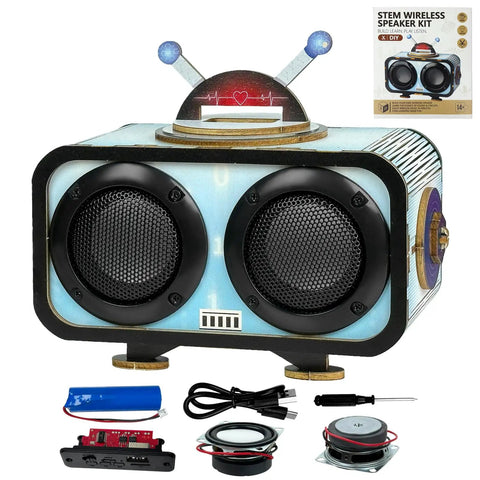 Bluetooth Speaker Kit For Beginners Build Your Own Dual Speaker With RGB Music Sync Lights and STEM electronics components