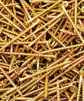 Phillips Bugle Head Size 8 X 2-1/2 In Coarse Drywall Wood Screws Hardened Steel in a bulk pack, showing multiple screws.