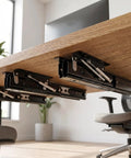 Heavy Duty Soft Close Drawer Slides and Side Mount Ball Bearing Rails for Tables, Desks and Workbenches, Concealed Extension 520mm