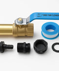 Three Quarters Inch Full Port Water Heater Drain Valve Kit With Fast Flush Upgrade For Turbo Tank Cleaner Tool No More Pulling Valve