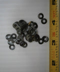 Heavy Duty Compression Steel Washers 1/8 Inch Hole 5/16 Inch Outer Diameter Pack Of 50 Multi Purpose Hardware Fastener Assortment Kit Corrosion Resistant For Harsh Environments, steel washers with ruler