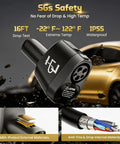 Heavy Duty Ccs And J1772 To Tesla Adapter For Level 1 2 3 Charging Stations showing durable connectors and waterproof design.