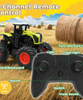 Big Monster Truck Tractor RC Toy For Kids 1 To 16 Scale With Lights And Sounds 2.4 GHz Remote Control Car Set