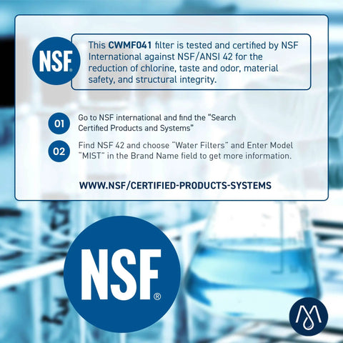 Refrigerator Water Filter Replacement For LG LT700P And Kenmore 469690, NSF 42 Certified, 1 Pack, Twist Lock Fit, Delivers Cleaner Water By Reducing Chlorine And Heavy Metals For Family Safe Drinking