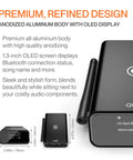 HiFi Bluetooth 5.3 Music Receiver With Audiophile DAC LDAC And AptX HD OLED Display Optical Coaxial AUX Outputs Long Range