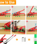 How to use Beefy Heavy Duty Poly Strapping Tensioner And Cutter Handheld Banding Tool For One Half To Three Quarter Inch Straps