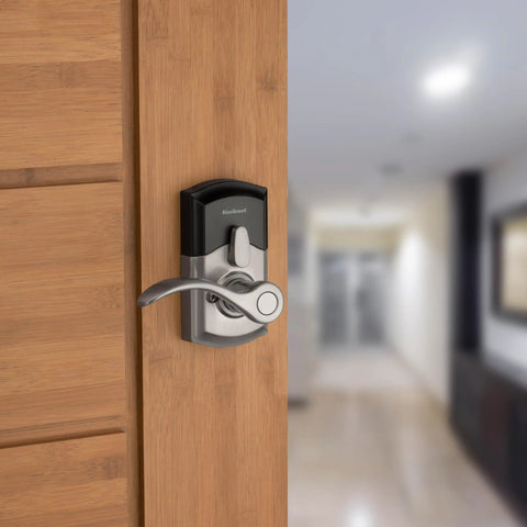 SmartCode 955 Pembroke Keypad Lever For Light Commercial Doors Keyless Entry Durable High Traffic Ready Satin Nickel Finish
