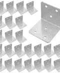 Heavy Duty 40 Piece Metal Corner Braces L Brackets 2x2 Inch For Wood Furniture Home Projects 90 Degree Right Angle With Three Holes Per Side